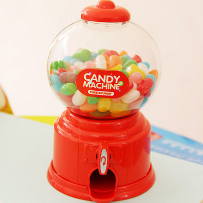 Cute Mini Bubble Gum Ball Candy Dispenser Machine Coin Box Kids Toy