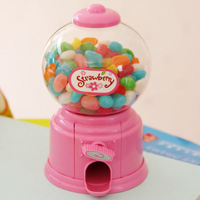 Cute Mini Bubble Gum Ball Candy Dispenser Machine Coin Box Kids Toy