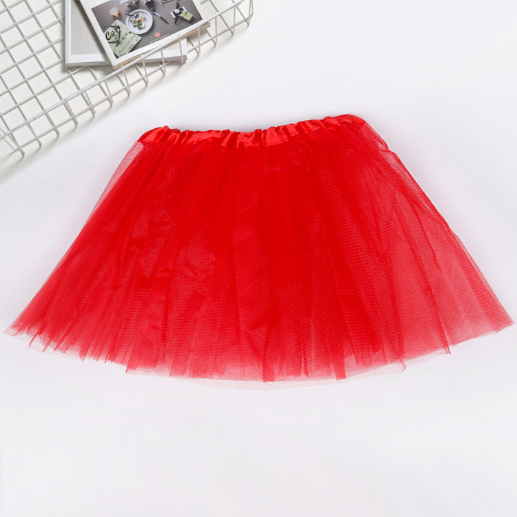 European and American red adult tutu skirt skirt net yarn tutu skirt