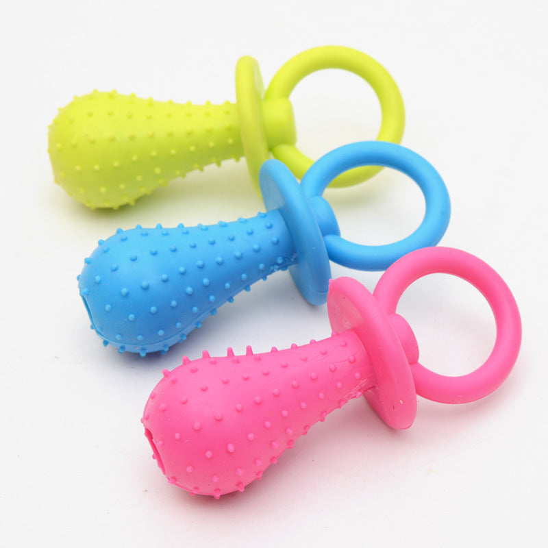 TPR rubber mini pacifier pet toy cat and dog high quality molar cat and dog toy