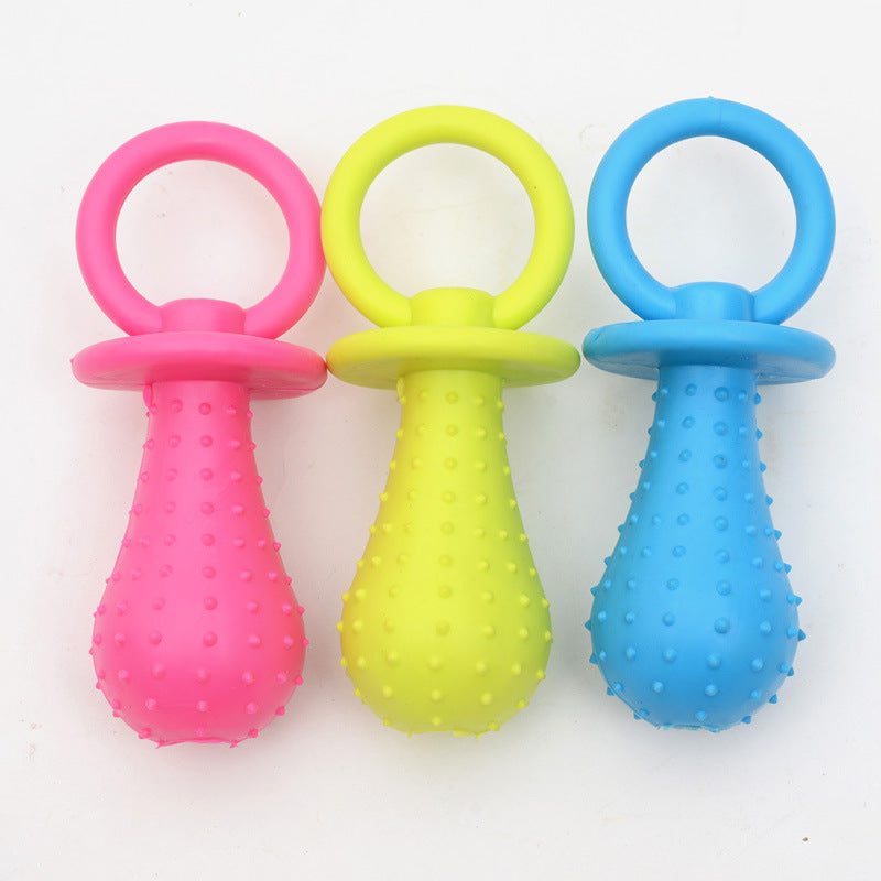 TPR rubber mini pacifier pet toy cat and dog high quality molar cat and dog toy