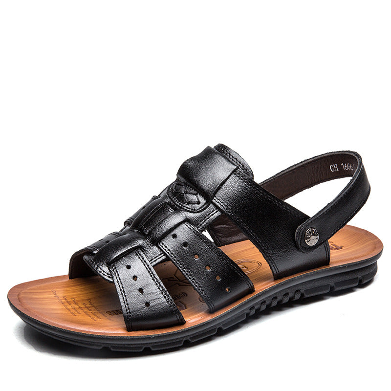 European and American new men's large size casual sandals