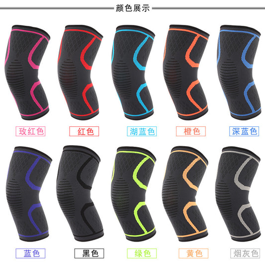 Three-color four-way elastic non-slip warm nylon knitted protective gear outdoor riding mountaineering