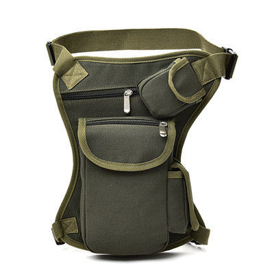 Cycling canvas waist bag Outdoor tactical leg bag Men's bag Leisure sports waist bag Fishing tackle bag