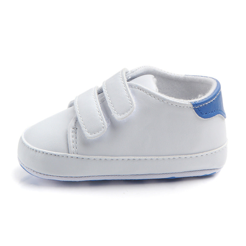 Velcro board shoes PU leather soft sole baby toddler shoes 0-1 years old