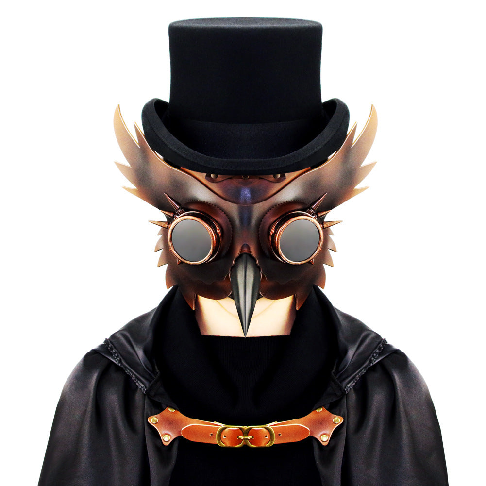 Hot selling steampunk plague beak party mask