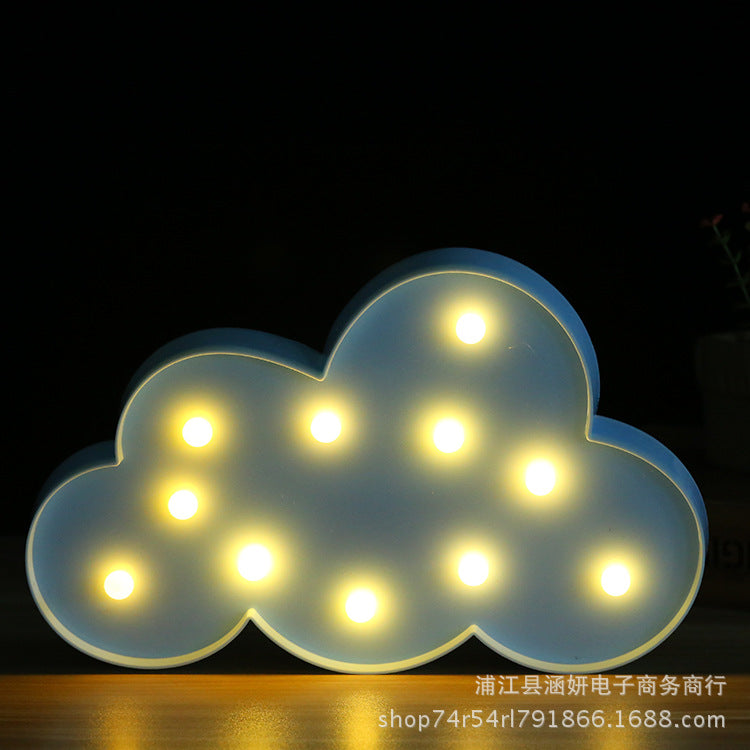 INS Girl Heart Bedside Lamp LED Modeling Light Night Light Rainbow Star Moon Christmas Gift Factory