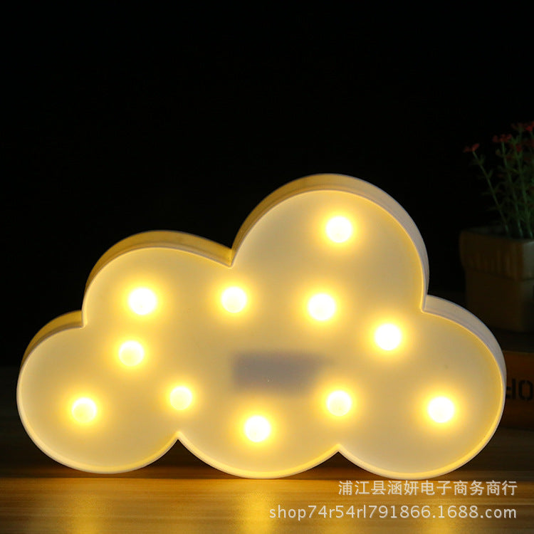 INS Girl Heart Bedside Lamp LED Modeling Light Night Light Rainbow Star Moon Christmas Gift Factory