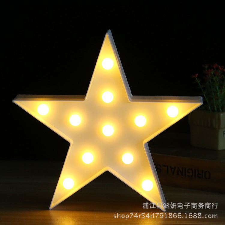 INS Girl Heart Bedside Lamp LED Modeling Light Night Light Rainbow Star Moon Christmas Gift Factory