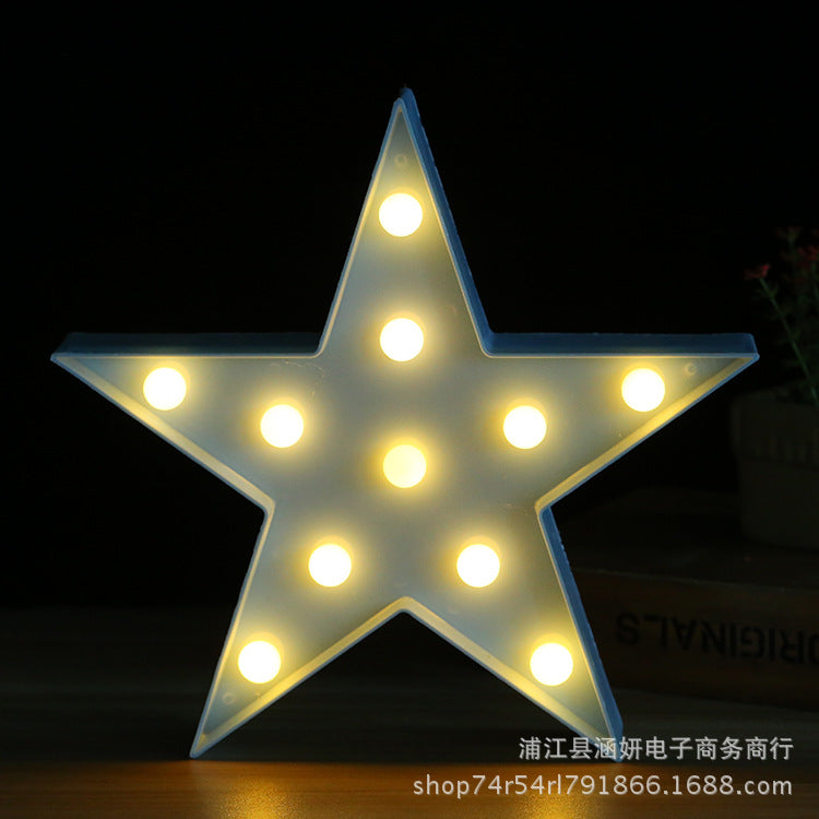 INS Girl Heart Bedside Lamp LED Modeling Light Night Light Rainbow Star Moon Christmas Gift Factory