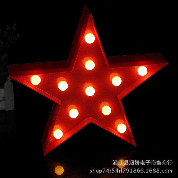 INS Girl Heart Bedside Lamp LED Modeling Light Night Light Rainbow Star Moon Christmas Gift Factory