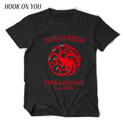 American TV series A Song of Ice and Fire Men's and Women's Cotton T-shirts Casual Fashion Shirts