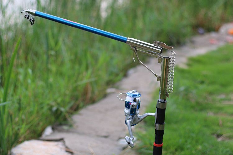 Automatic Fishing Rod High Quality Fish Pole 1.8M 2.1m 2.4m 2.7m  Sea River Lake Stainless Steel Fishing Rod spinning telescopic