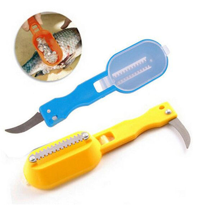 Fish scale brush family planer scaler fish scale planer kitchen gadgets three colors spot