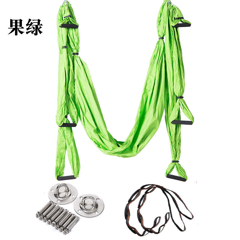 New 6 color  Strength Decompression yoga Hammock Inversion Trapeze  Anti-Gravity Aerial Traction Yoga Gym strap  yoga Swing  set