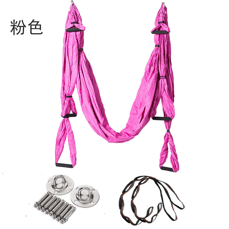 New 6 color  Strength Decompression yoga Hammock Inversion Trapeze  Anti-Gravity Aerial Traction Yoga Gym strap  yoga Swing  set