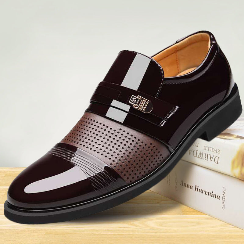 European and American A new generation of cross-border men's leather shoes