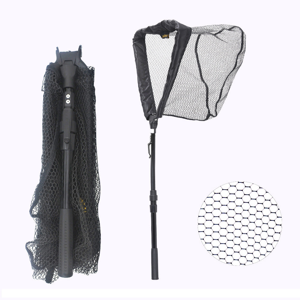 Triangle folding portable fishing net