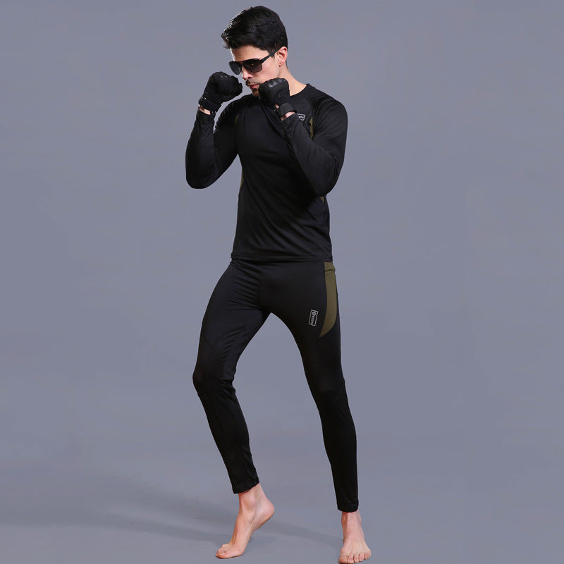 ESDY outdoor sports functional underwear fleece thermal underwear sports suit physical suit