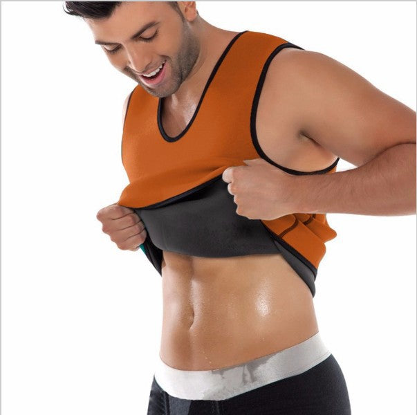 Sports vest neoprene body sculpting vest body sweating abdomen waist male