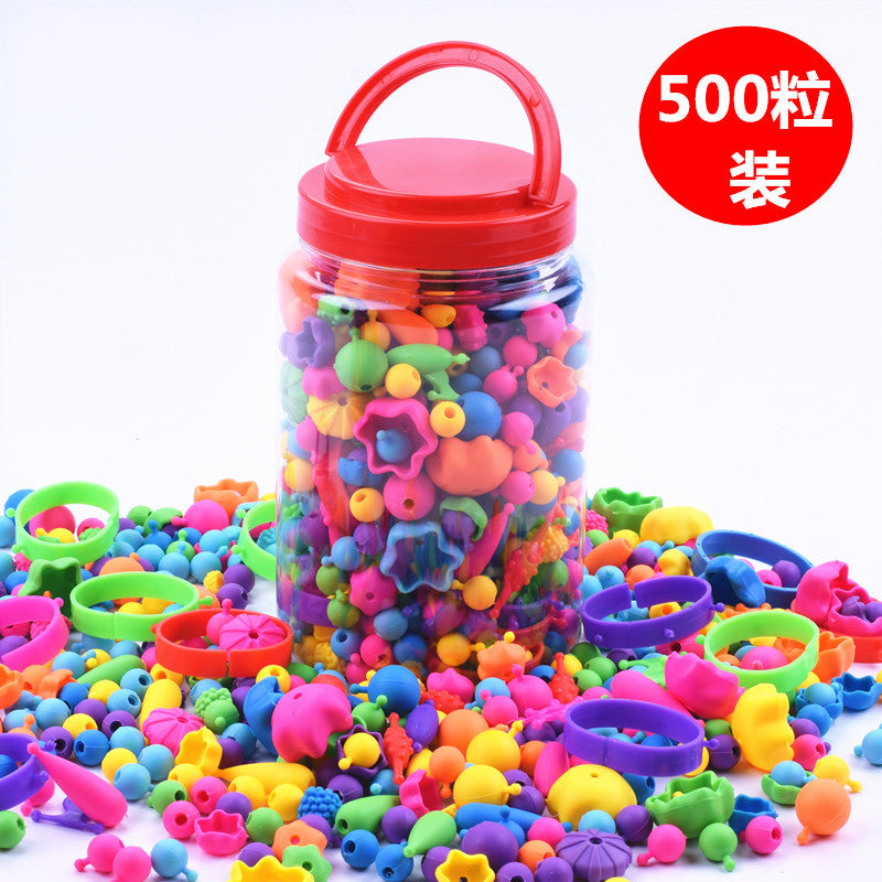 Yiwu creative pop beads cordless beaded handmade DIY environmental protection non-toxic children's toys gift educational toys