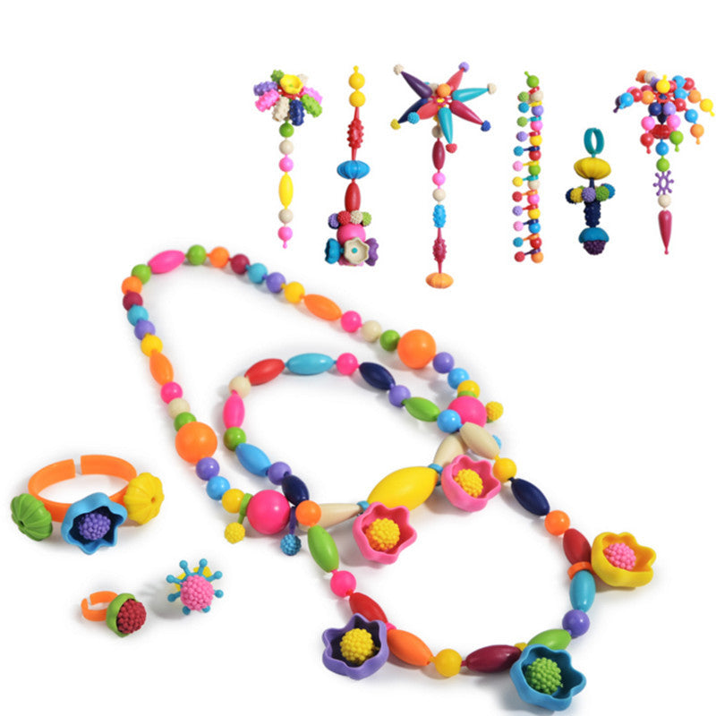 Yiwu creative pop beads cordless beaded handmade DIY environmental protection non-toxic children's toys gift educational toys