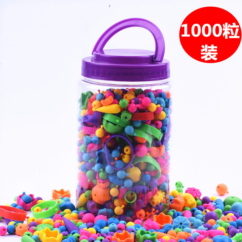 Yiwu creative pop beads cordless beaded handmade DIY environmental protection non-toxic children's toys gift educational toys