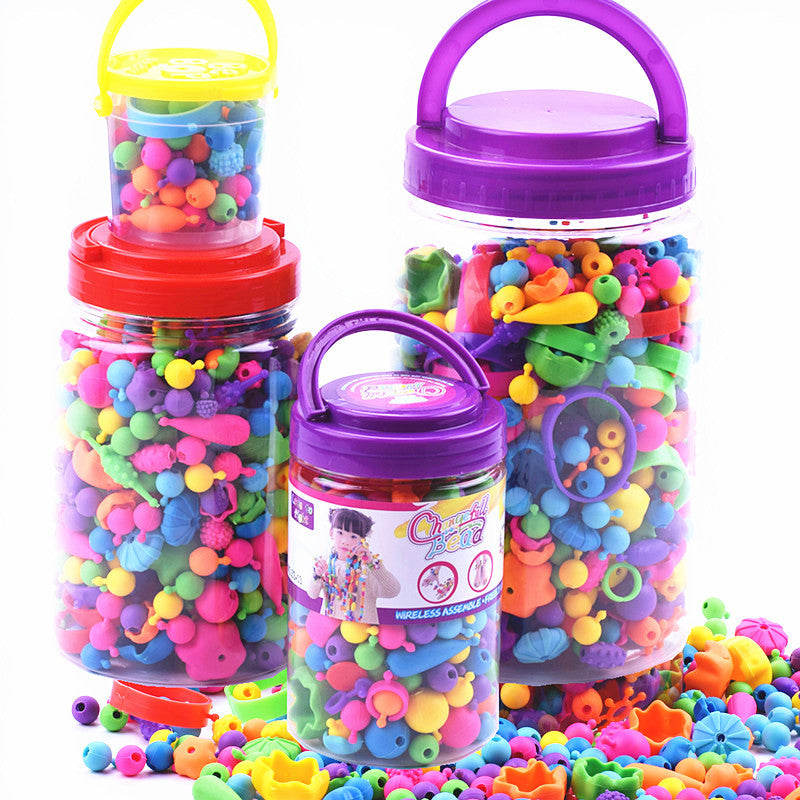 Yiwu creative pop beads cordless beaded handmade DIY environmental protection non-toxic children's toys gift educational toys