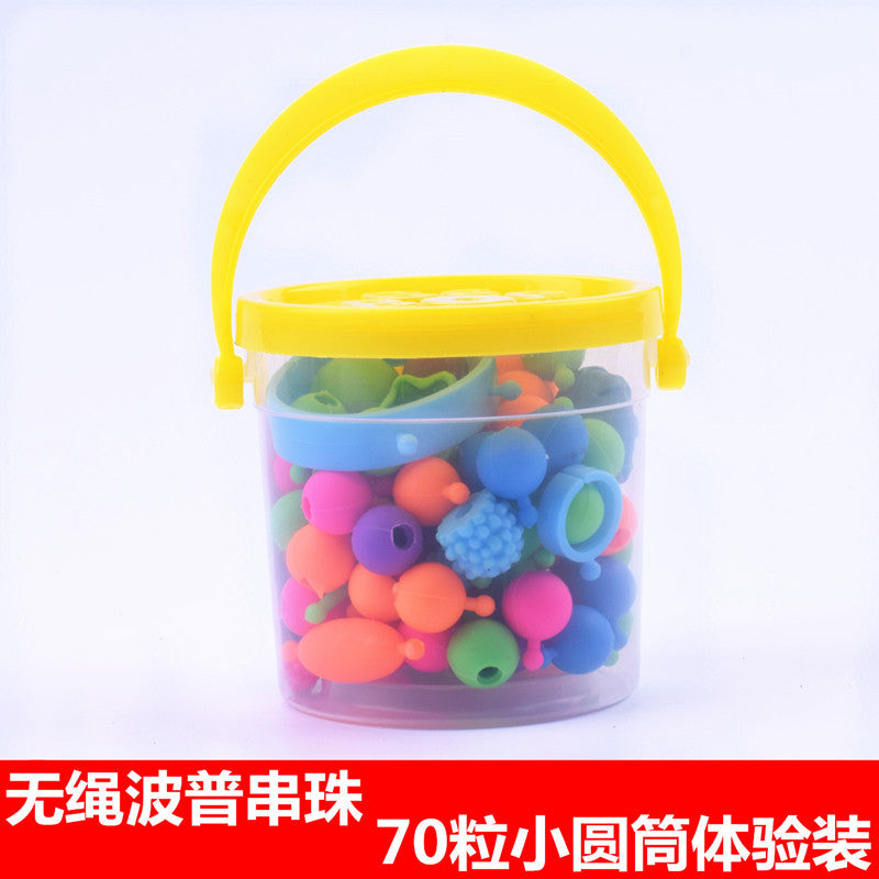 Yiwu creative pop beads cordless beaded handmade DIY environmental protection non-toxic children's toys gift educational toys