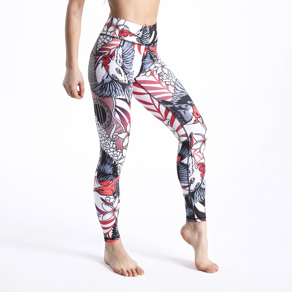 New Products Women's Fitness Pants Printed Slim Yoga Pants