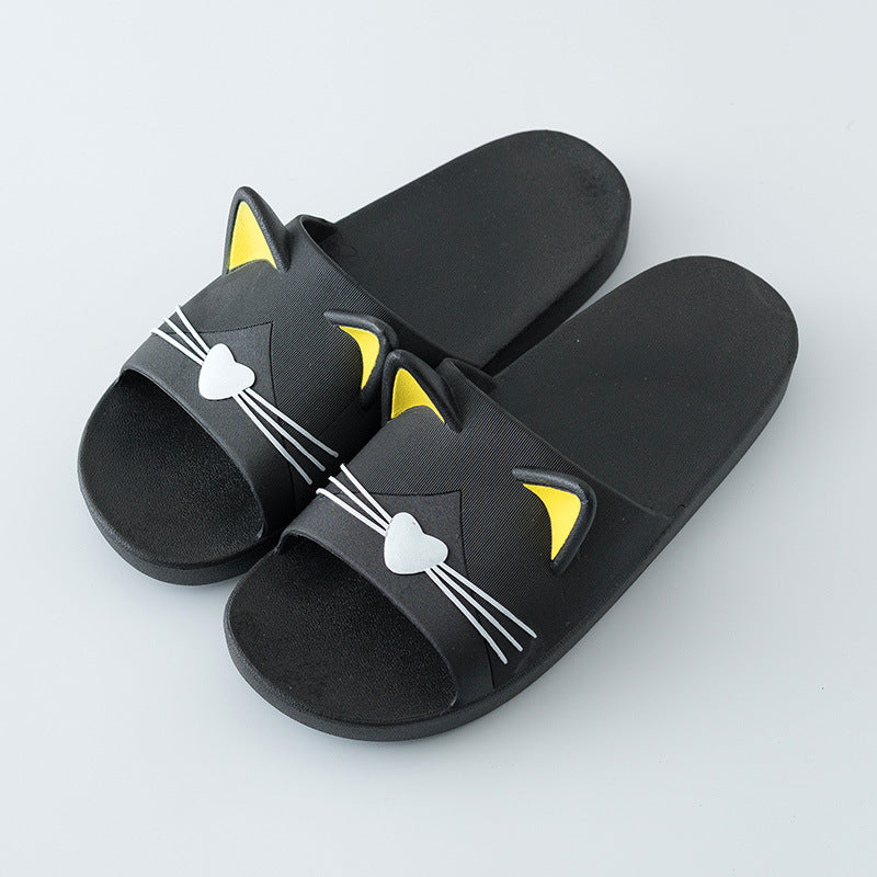 Cute sandals and slippers for women's summer children's non-slip indoor bathroom couples soft bottom household slippers