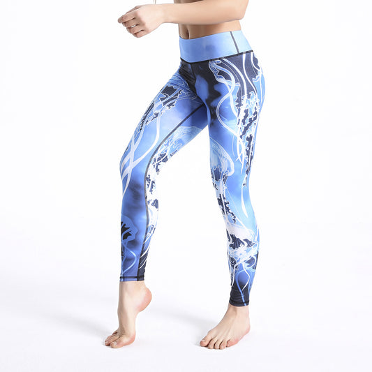 New Products Women's Fitness Pants Printed Slim Yoga Pants