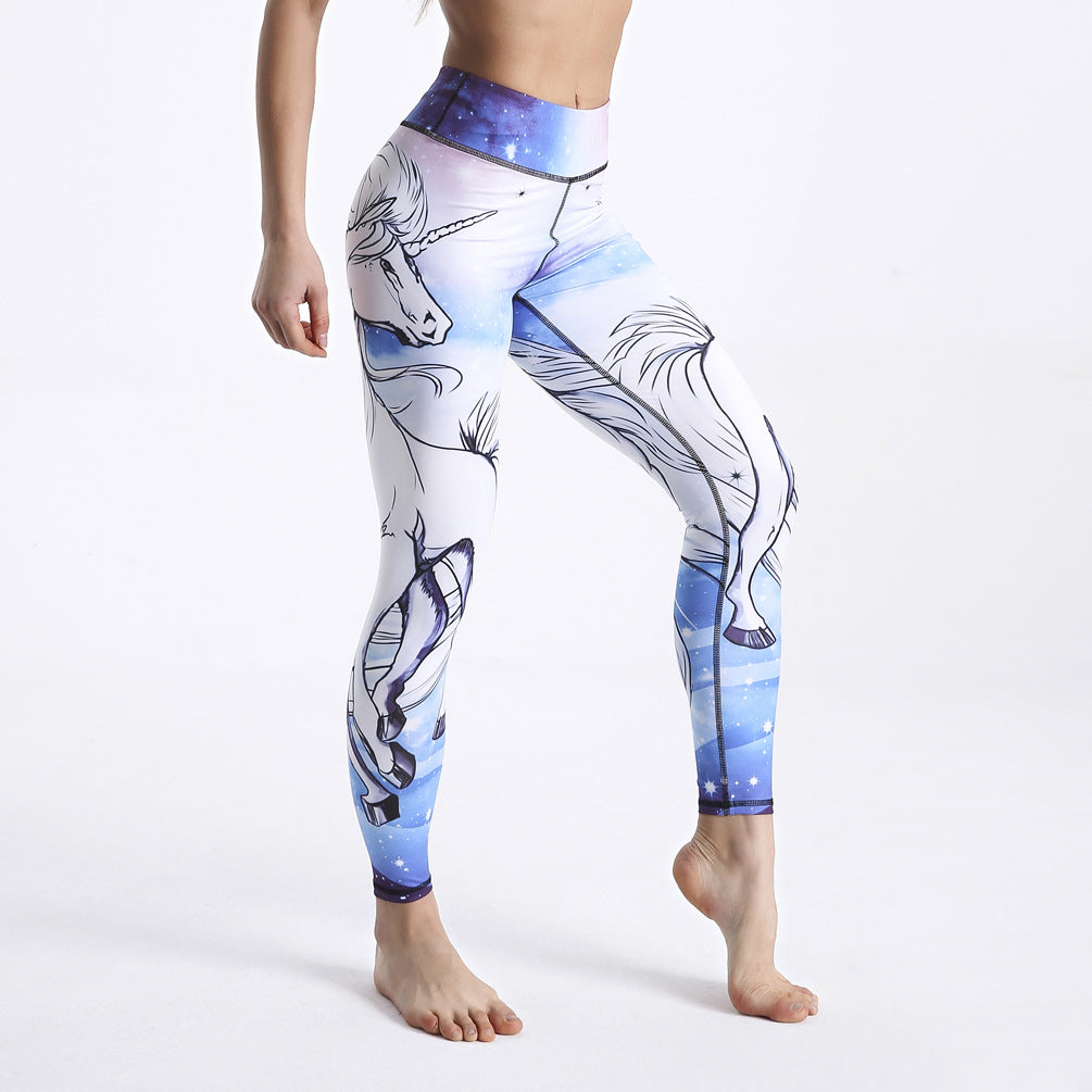 New Products Women's Fitness Pants Printed Slim Yoga Pants