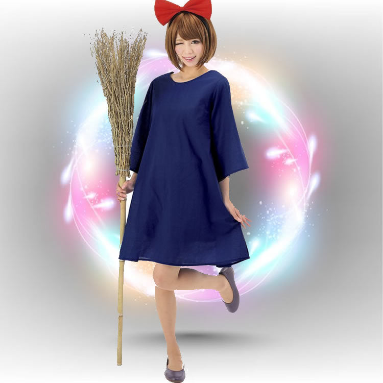 Kiki cosplay Hayao Miyazaki Little Witch Dress Halloween costume