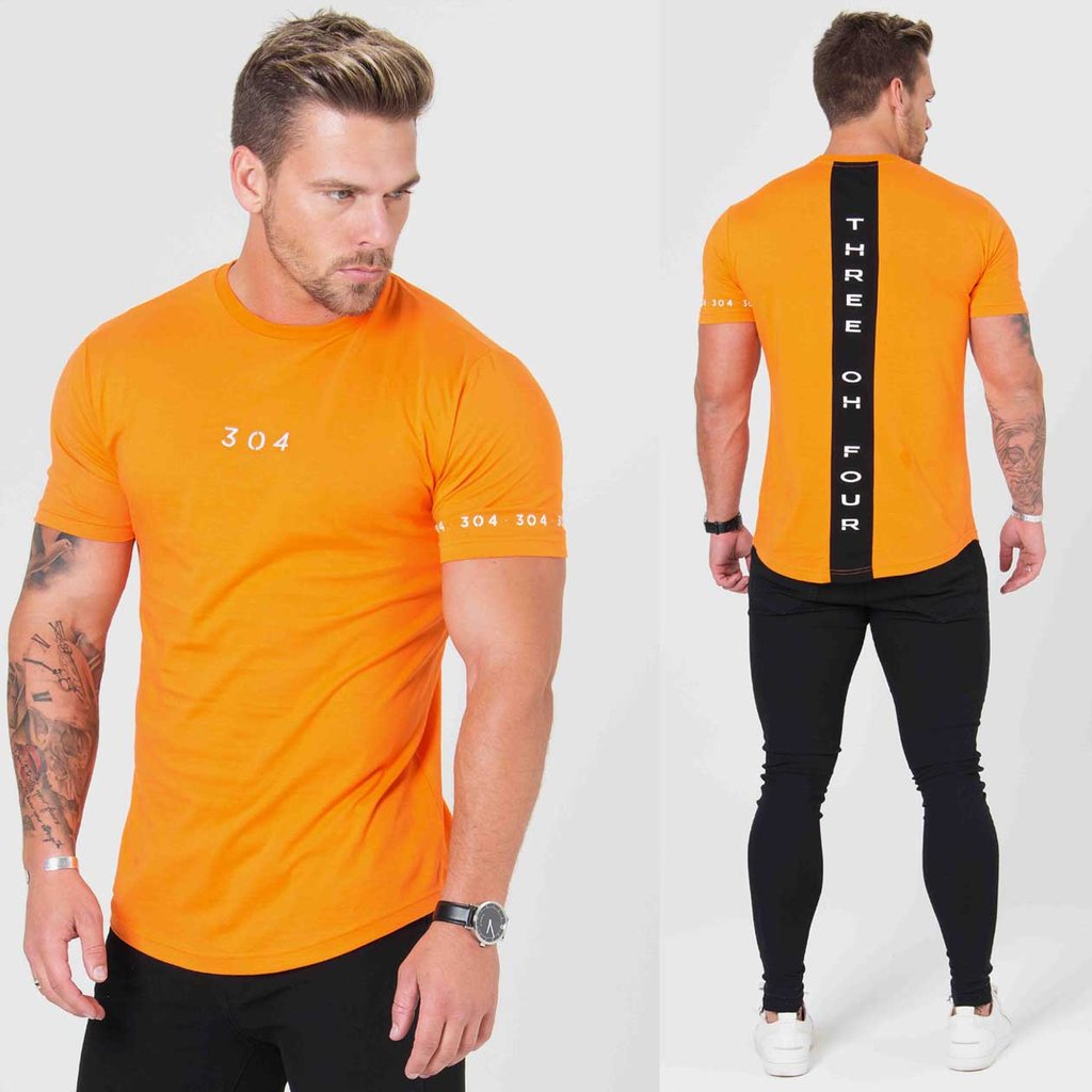 European and American Muscle Brothers Sports Short Sleeve Men's Cotton Running Training Fitness T-shirt