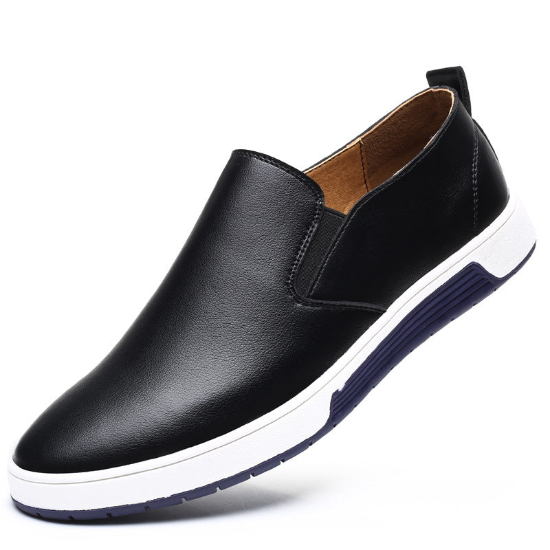 Casual men's shoes cross-border breathable men's leather shoes