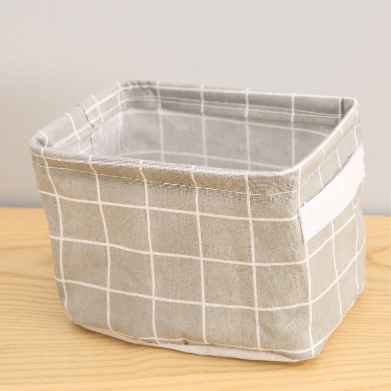 Self-produced and sold personality small fresh garden fabric storage basket Nordic style