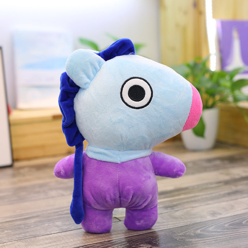 Cartoon creative BTS BTS cartoon star plush toy doll doll holiday gift