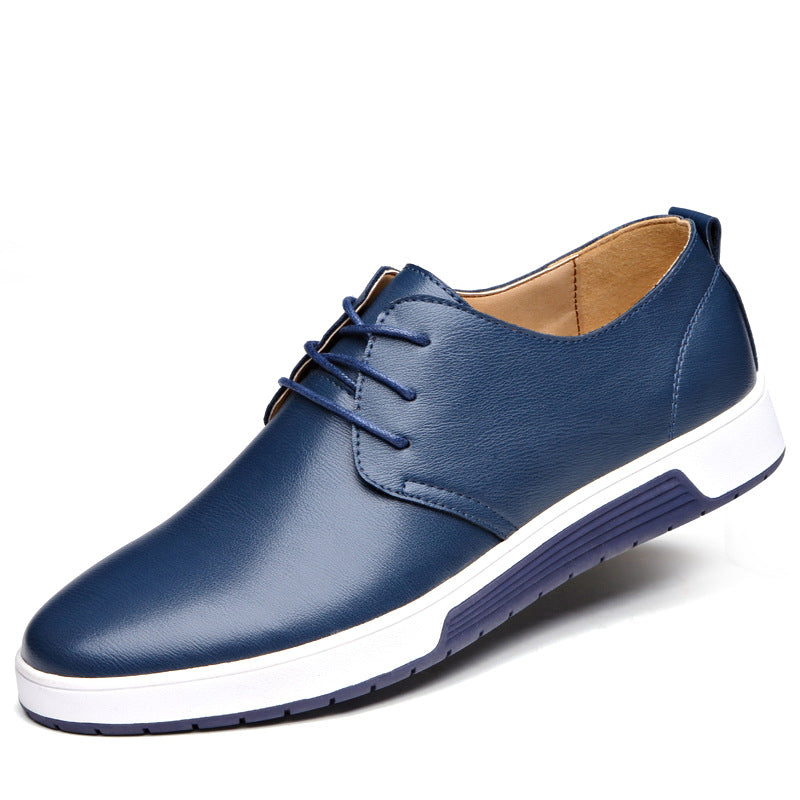 Casual men's shoes cross-border breathable men's leather shoes