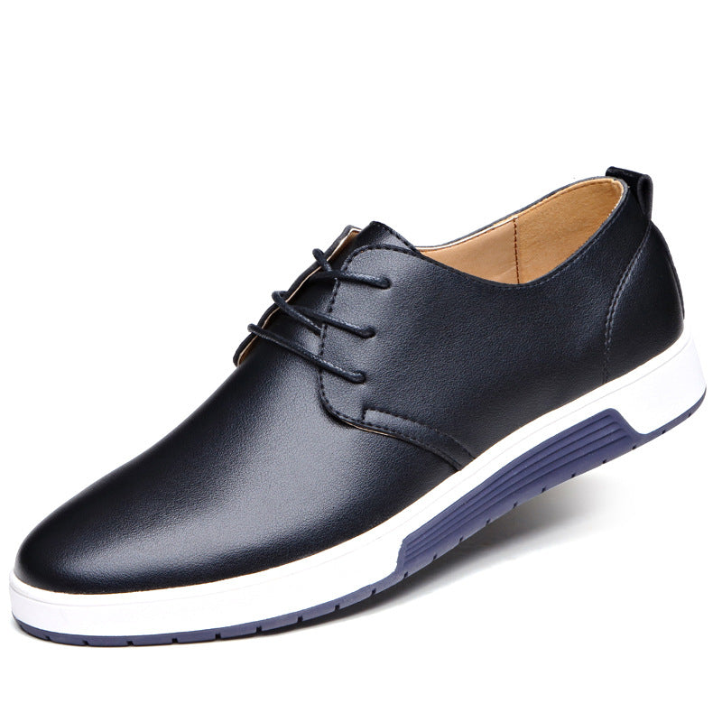 Casual men's shoes cross-border breathable men's leather shoes