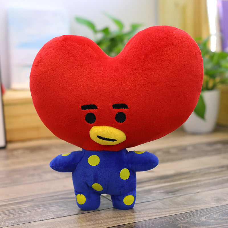 Cartoon creative BTS BTS cartoon star plush toy doll doll holiday gift