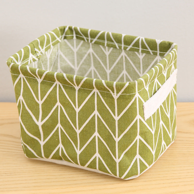 Self-produced and sold personality small fresh garden fabric storage basket Nordic style