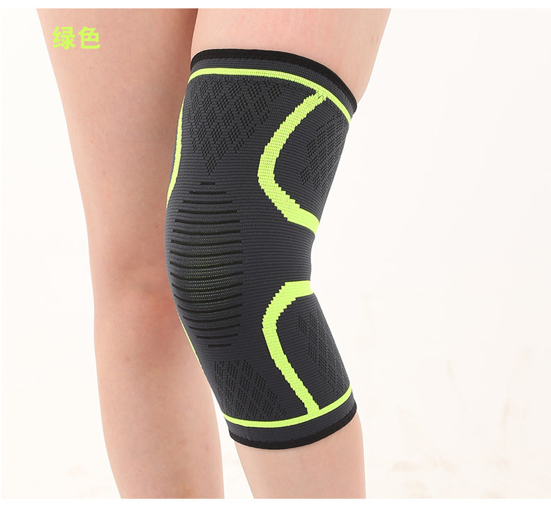 Sports nylon knee pads Silicone non-slip breathable knit knee pads Four season sports protective gear