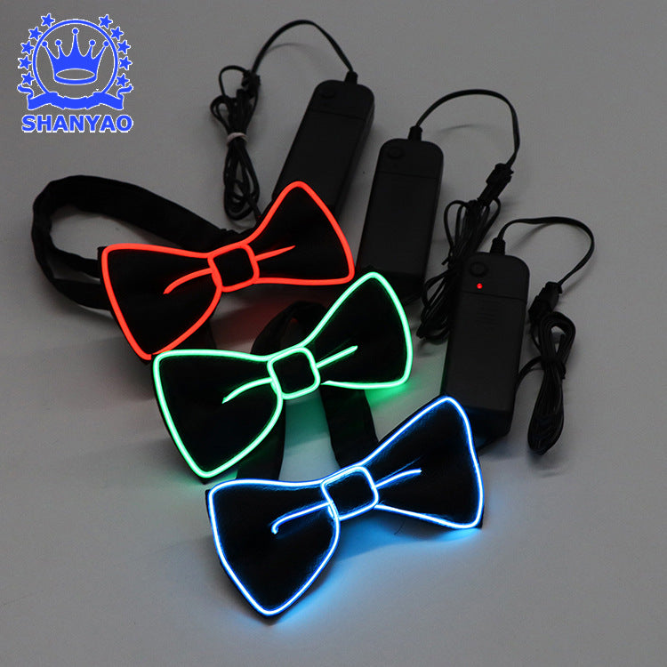 Cross-border LED luminous suspenders men's and women's adult chest straps Christmas entertainment luminous suspenders