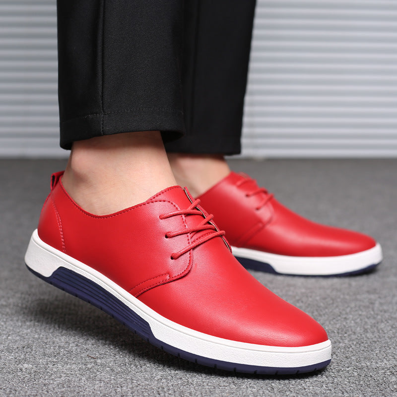 Casual men's shoes cross-border breathable men's leather shoes