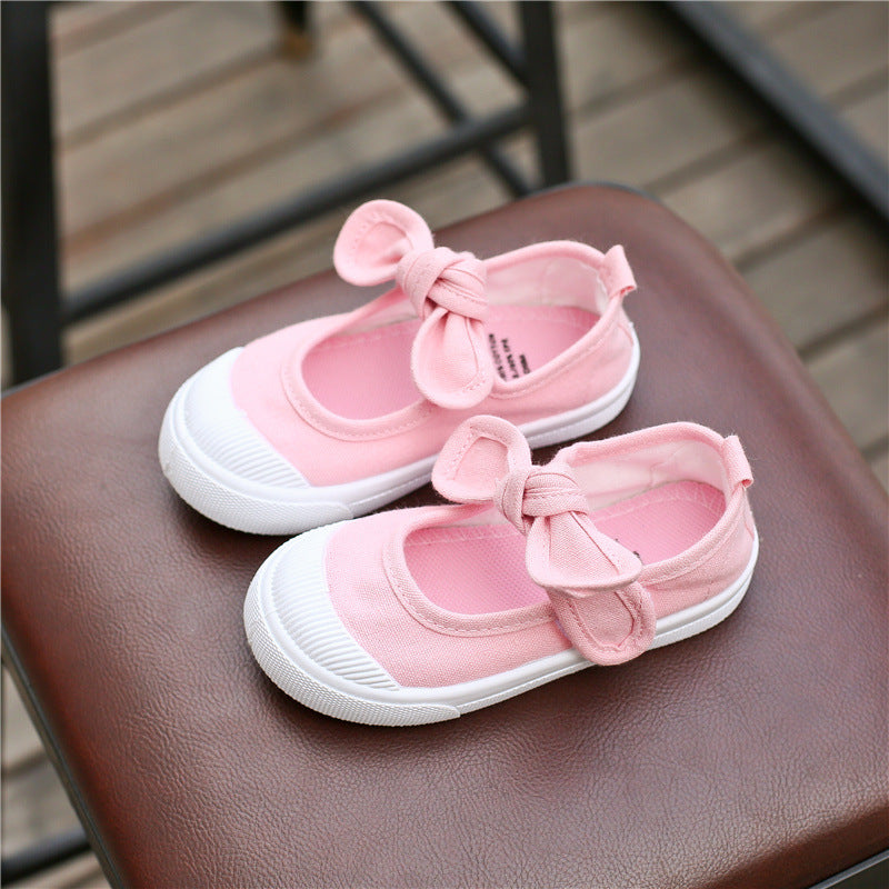 New baby canvas shoes boys indoor shoes girls white shoes kindergarten students shoes