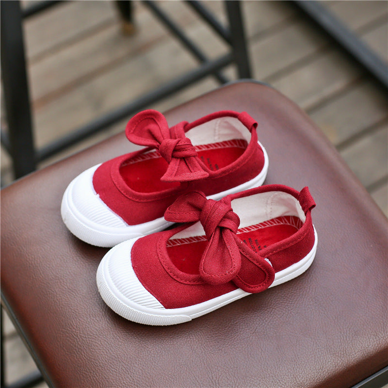 New baby canvas shoes boys indoor shoes girls white shoes kindergarten students shoes