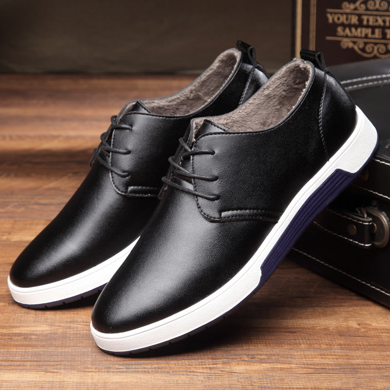 Casual men's shoes cross-border breathable men's leather shoes