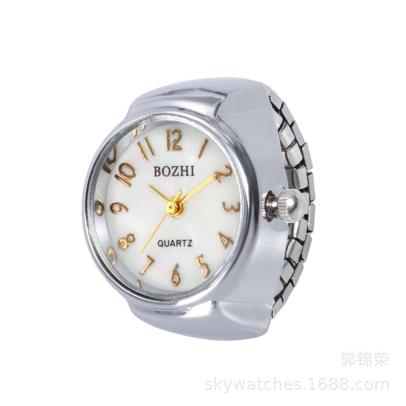 Hot sale gold digital ring watch student watch jewelry creative finger watch