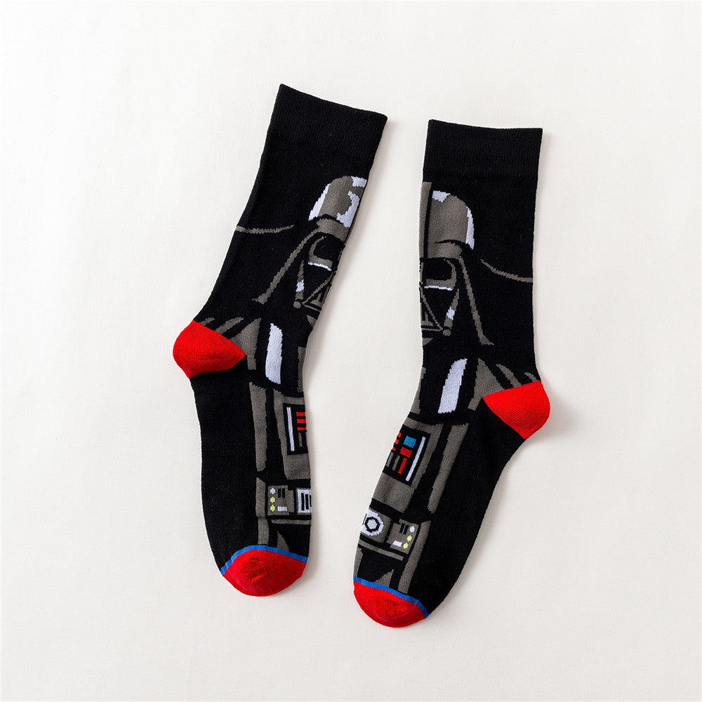 Nanpucrazy STANCE Wade Symmetrical LOGO Four Seasons Skateboard Casual Socks Star Wars Series